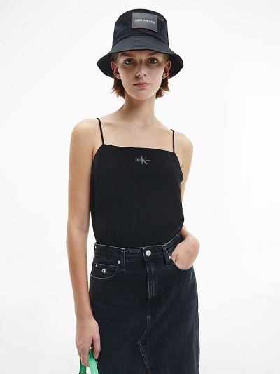 Calvin Klein Ruhák HU235038 | Calvin Klein Logo Cami Női Felsők Fekete
